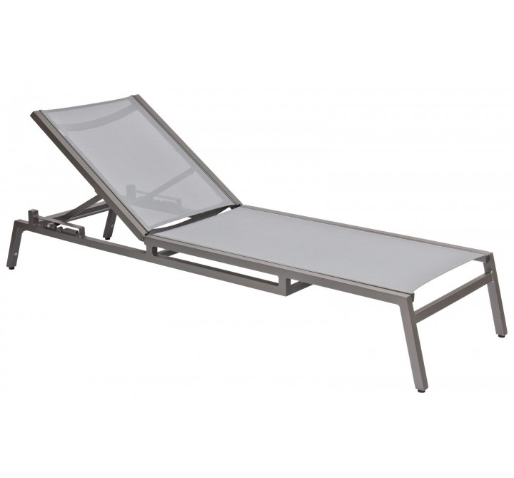 Woodard Palm Coast Sling Adjustable Chaise Lounge - Stackable