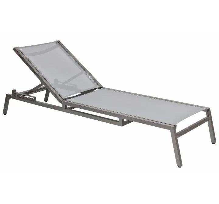 Woodard Palm Coast Sling Adjustable Chaise Lounge - Stackable