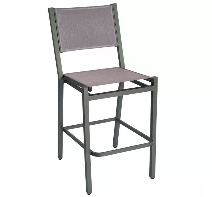 Woodard Palm Coast Sling Bar Stool Without Arms - Angled