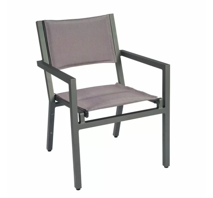 Woodard Palm Coast Padded Sling Dining Armchair - Stackable
