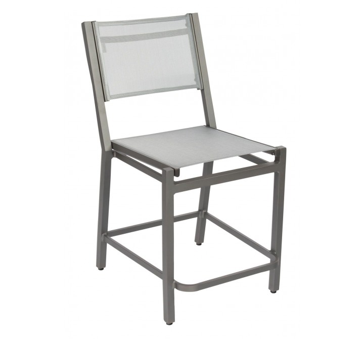 Woodard Palm Coast Sling Counter Stool without Arms - Angled