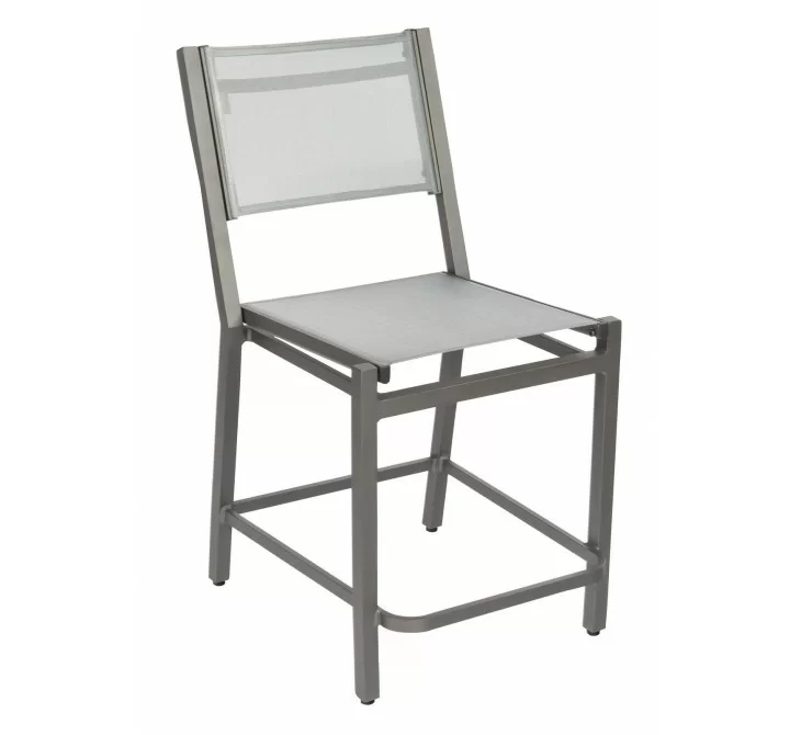 Woodard Palm Coast Sling Counter Stool without Arms - Angled