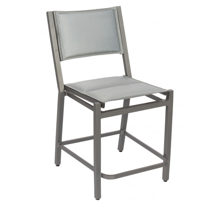 Woodard Palm Coast Padded Sling Counter Stool without Arms - Angled