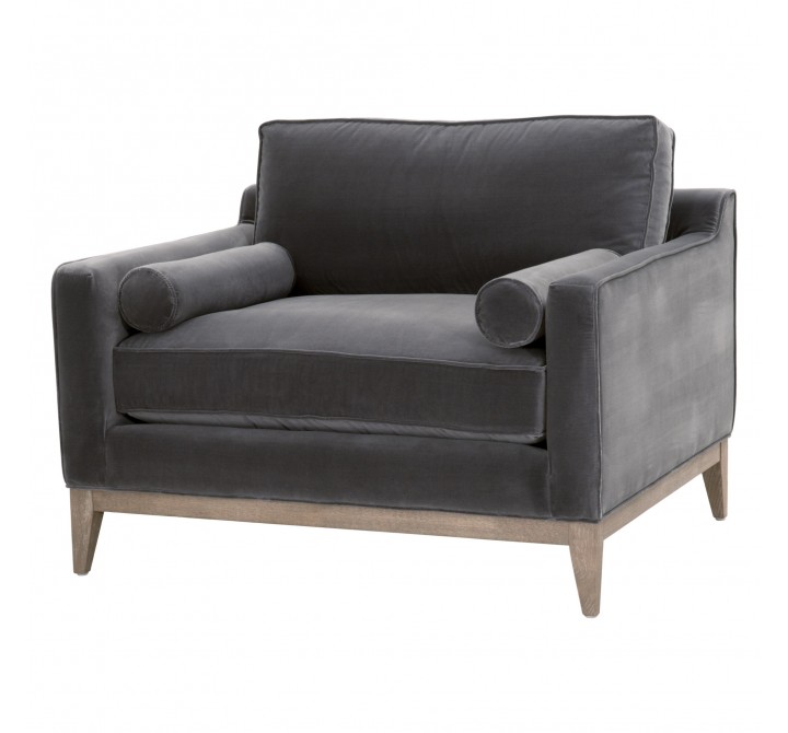 Essentials For Living Parker Post Modern Sofa Chair - Front Side Angle