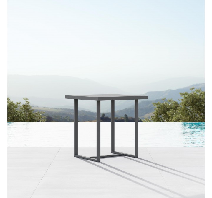 Azzurro Living Pavia 35 Counter Table Matte Charcoal 