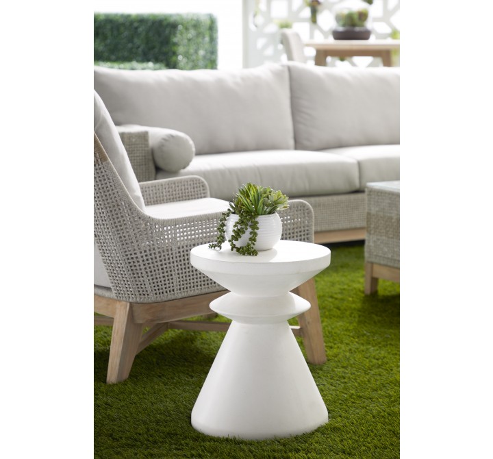 Essentials For Living Pawn Accent Table in Ivory - Lifestyle