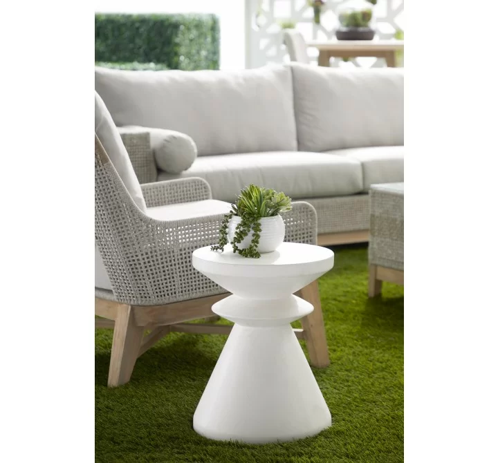 Essentials For Living Pawn Accent Table in Ivory - Lifestyle