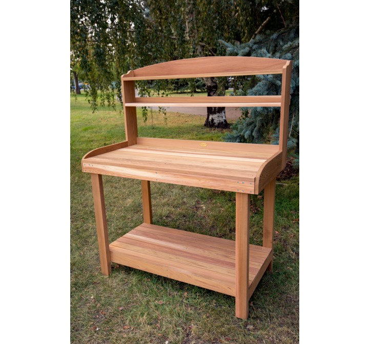 All Things Cedar Potting Bench - Lifestyle