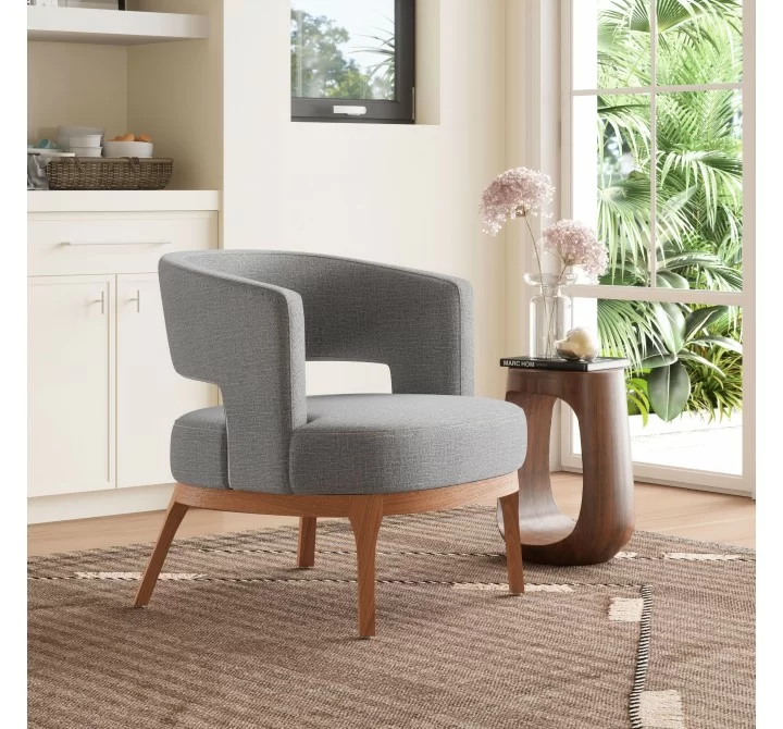 Penryn Accent Chair in Slate Gray - Lifestyle