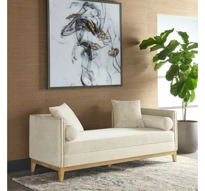 Sunpan Vittoria Bench Romo Ash / Romo Linen - Lifestyle