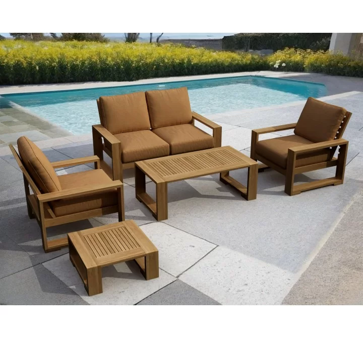 Anderson Teak Capistrano 5-Piece Deep Seating Loveseat Collection 1