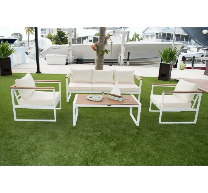 Panama Jack Outdoor Dana Point 4-Piece Seating Set Front View