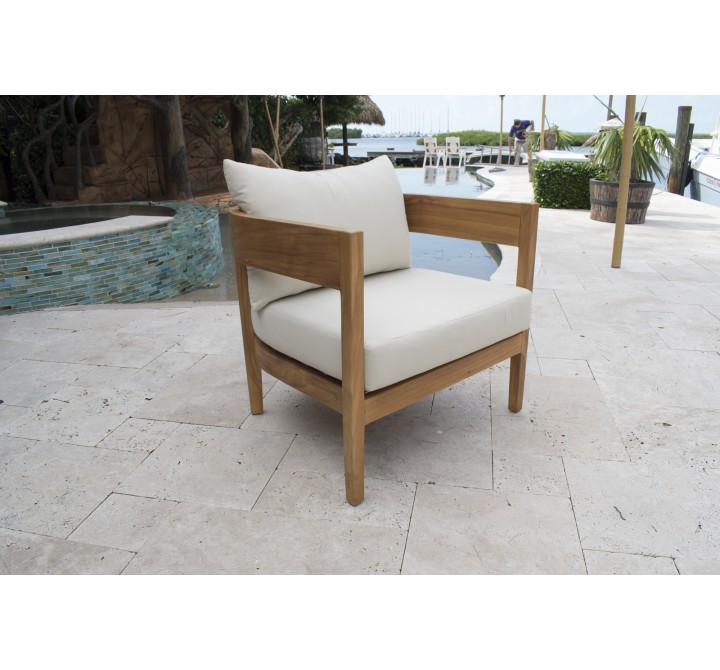 Panama Jack Outdoor Bali Lounge Chair Front Side View Outdoor