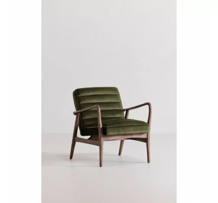 Moe's Home Collection Anderson Armchair in Dark Ivy Velvet - Lifestyle