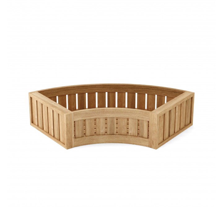 Anderson Teak Circular Modular Planter - Front Angled