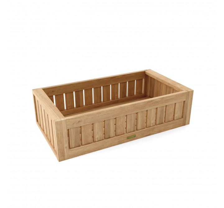 Anderson Teak Straight Modular Planter - Angled