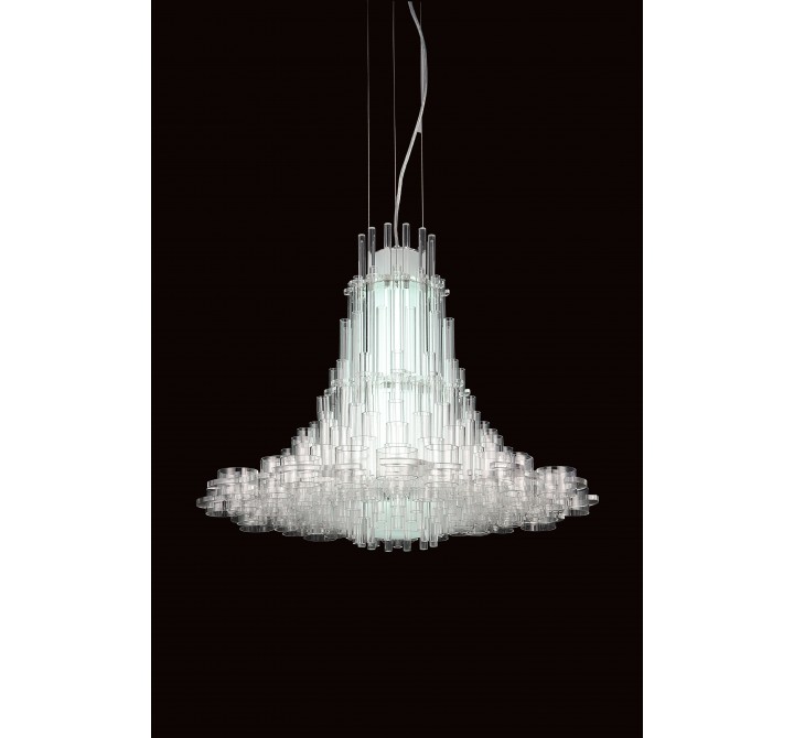 Sasha Pendant Lamp White Acrylic - Lifestyle