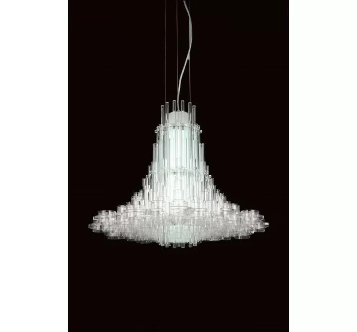 Sasha Pendant Lamp White Acrylic - Lifestyle