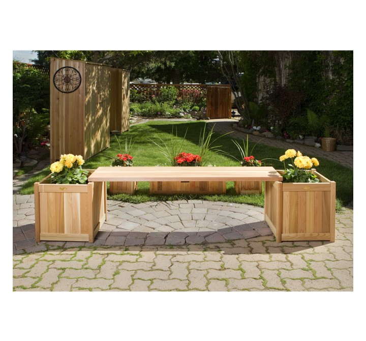 3 - Piece Planter Bench Set - Lifestyle