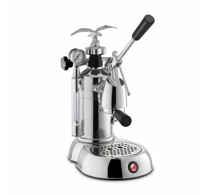 La Pavoni Milano Espresso Machine 16 CUP - Chrome with Black Handles