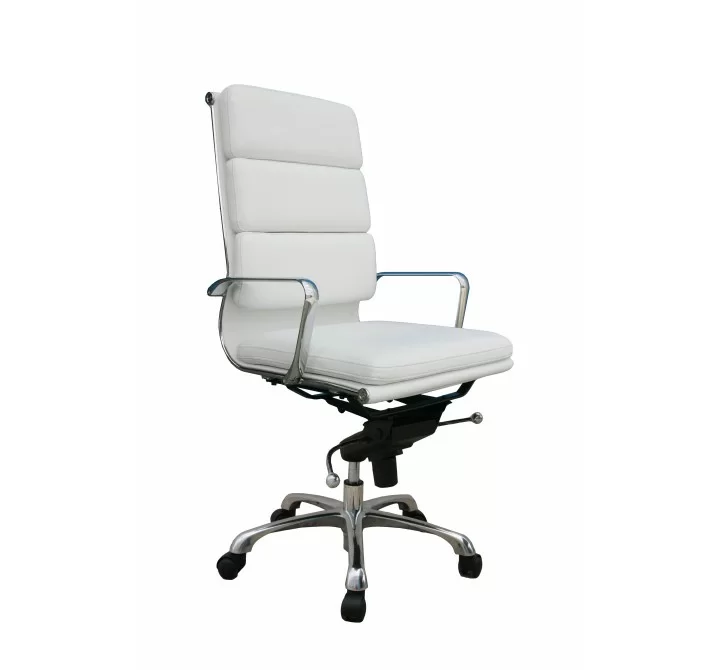 J&M Furniture Plush Black High Back Office Chair