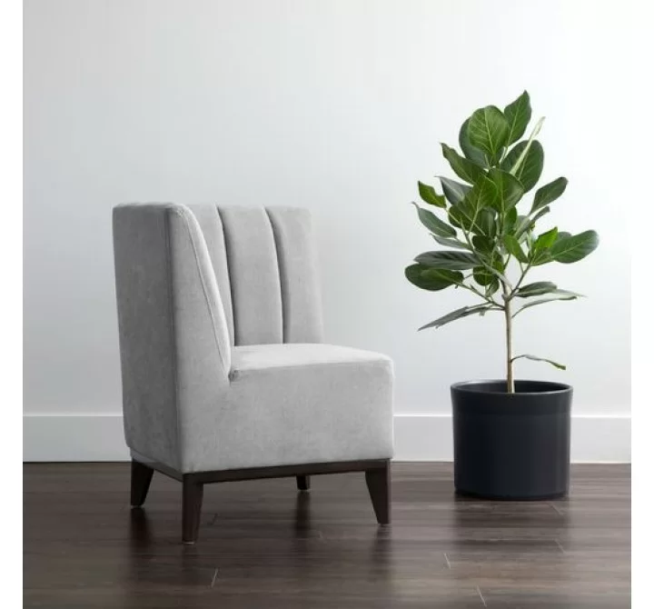 Sunpan Modular Banquette Corner Seat Polo Club Stone - Lifestyle