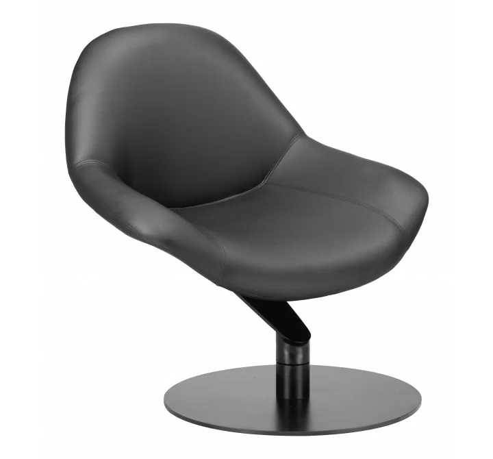Zuo Modern Poole Accent Chair Black - Angled 1