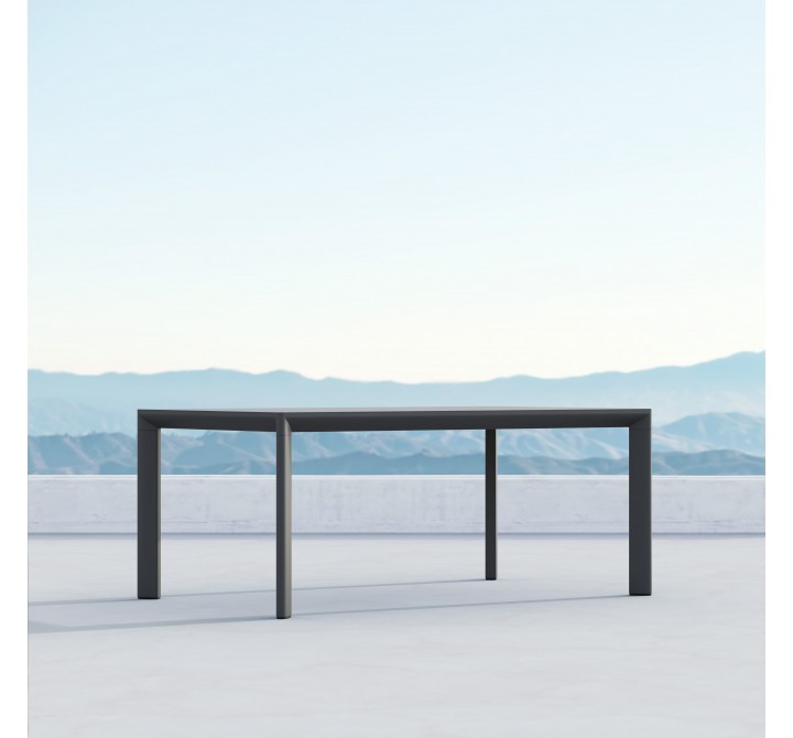 Azzurro Living Porto 72 Dining Table Charcoal