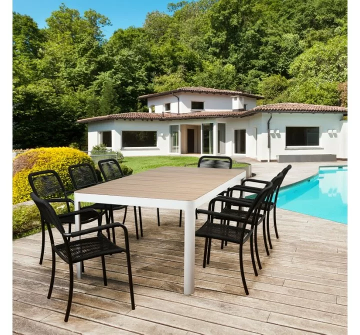 Atlantic Oosterdam 9 Piece Rectangular Patio Dining Set