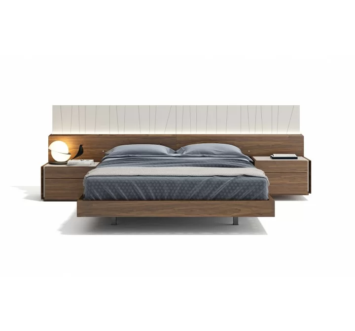 J&M Furniture Porto Walnut Bed