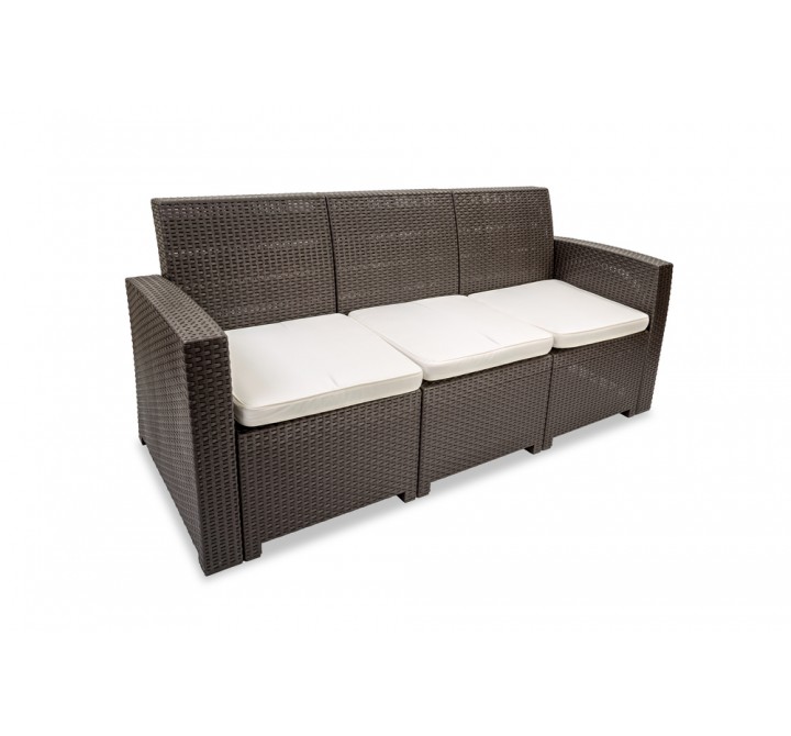 Hospitality Rattan Patio Plastique Sofa