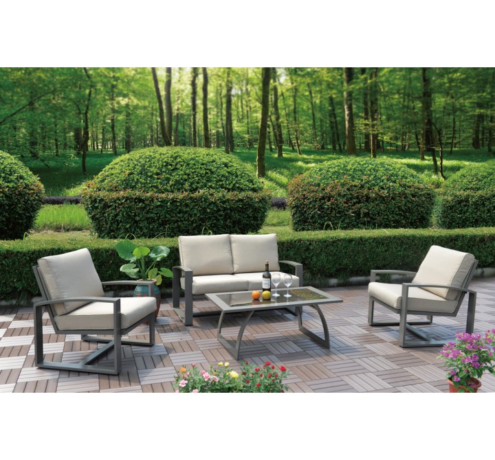 Hospitality Rattan Patio Moldova 4-Piece Seating Set