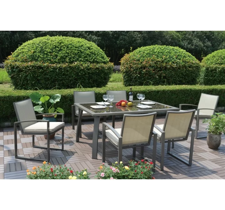 Hospitality Rattan Patio Moldova 7-Piece Dining Set