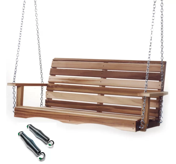 All Things Cedar 4-ft Porch Swing with Comfort Swing Springs - Main