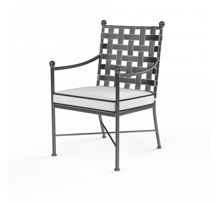 Provence Dining Chair in Canvas Natural w/ Contrast Spectrum Carbon Welt