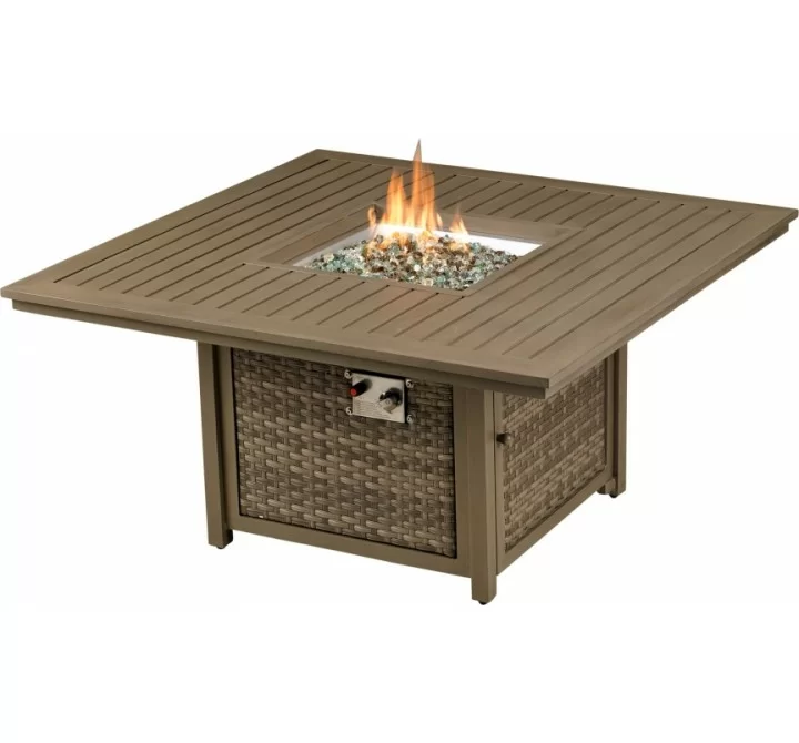 Patio Resort Lifestyle Paris 49" Square Fire Table With Burner - Fire