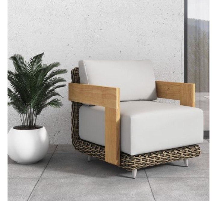 Sunpan Potenza Armchair Palazzo Cream - Lifestyle