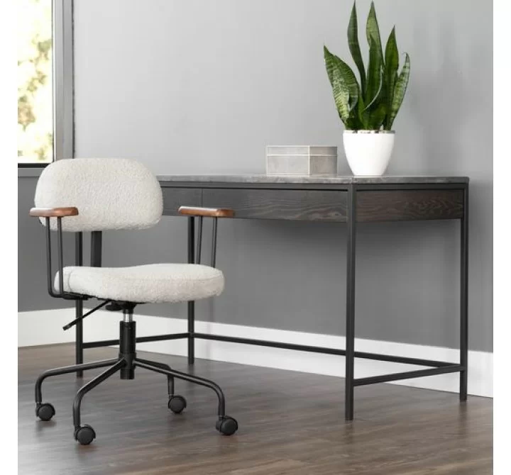 Sunpan Ellen Office Chair - Copenhagen White - Lifestyle