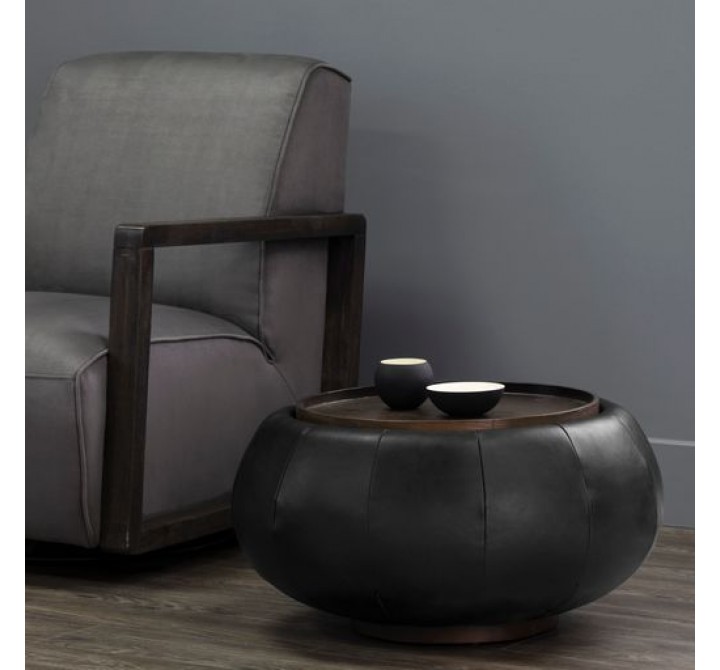 Sunpan Zenzi Storage Coffee Table Bravo Black - Lifestyle