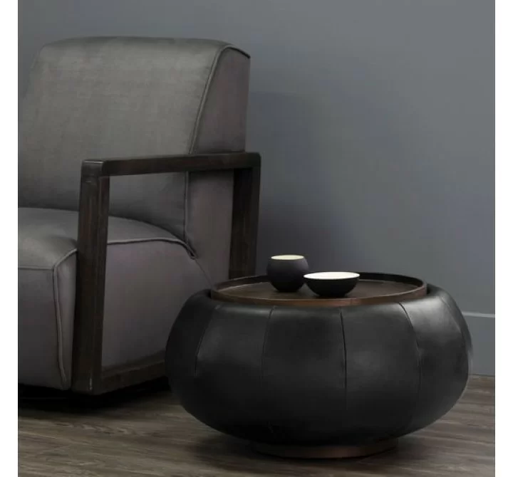 Sunpan Zenzi Storage Coffee Table Bravo Black - Lifestyle