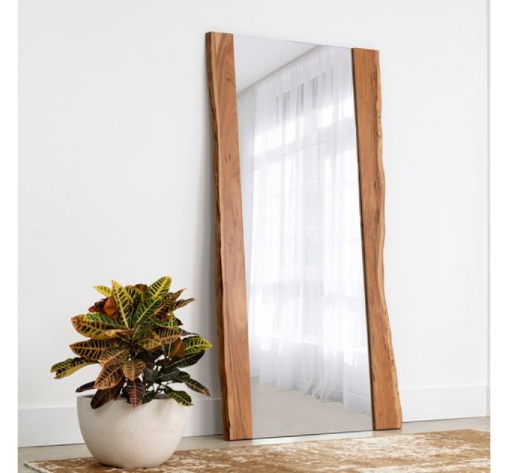 Sunpan Fontana Floor Mirror in Natural - Lifestyle