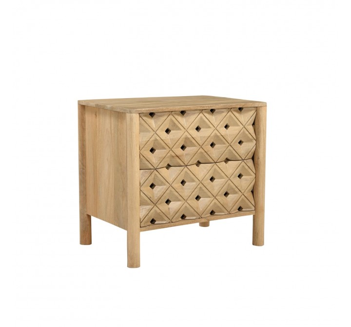 Moe's Home Collection Fulton Nightstand in Natural - Angled