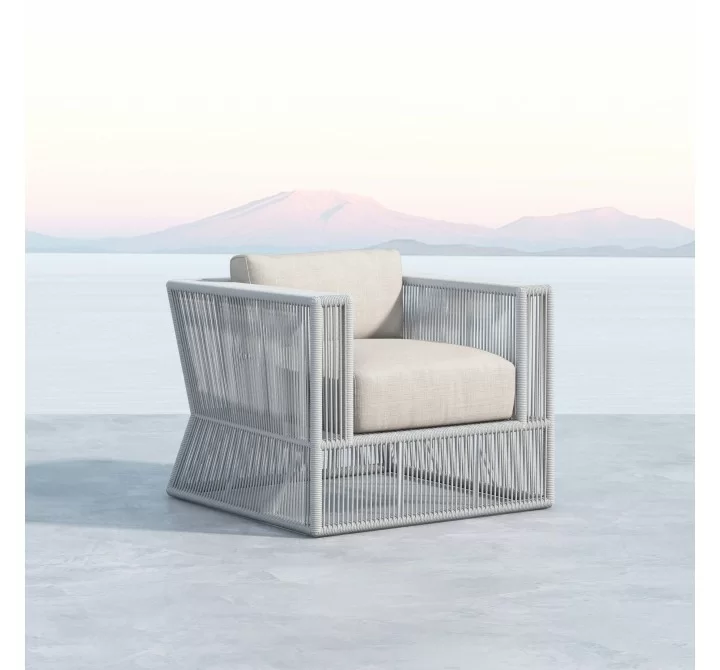 Miami Club Chair in Echo Ash w/ Self Welt - Lifestyle