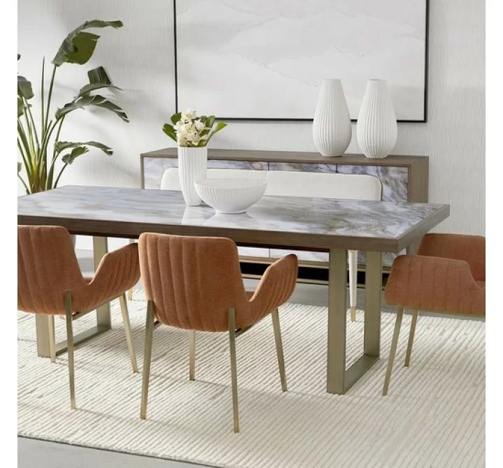 Sunpan Fuentes Dining Table 86'' - Lifestyle