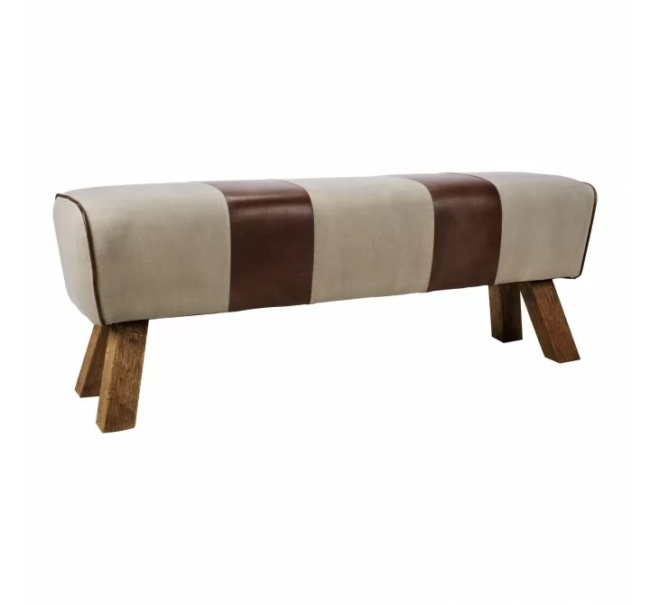 Moe's Home Collection Pommel Bench - Front Side Angle