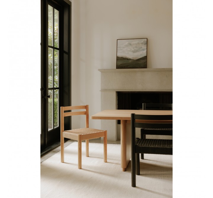 Moe's Home Collection Finn Dining Chair in Natural - Set of Two - Lifestyle
