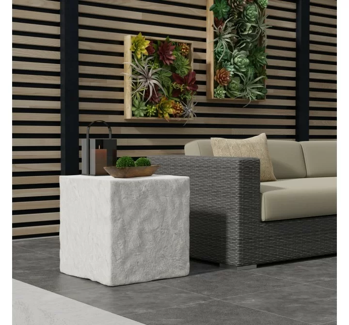 Sunset West Antique Stone End Table