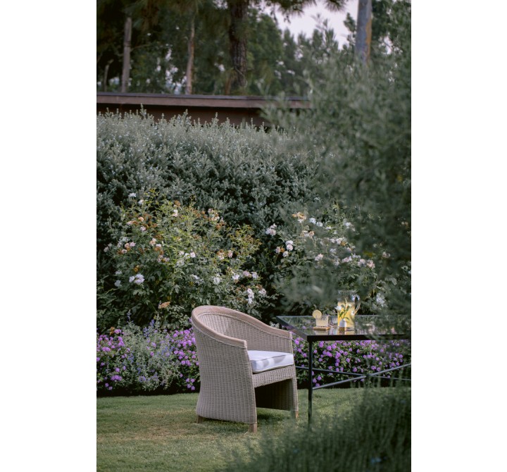Sunset West Cambria Dining Chair in Canvas Canvas w/ Self Welt