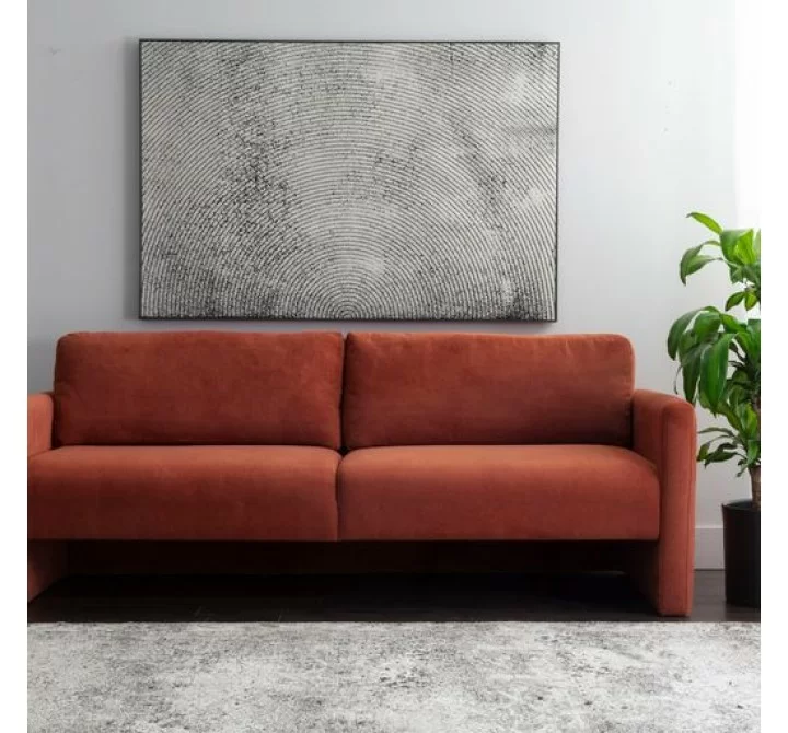 Sunpan Ryanne Sofa - Treasure Russet - Lifestyle