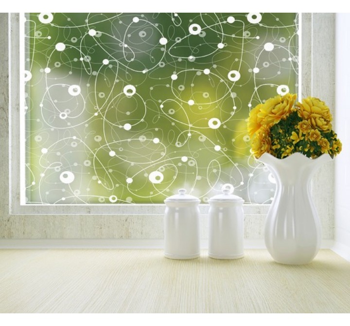 Odhams Press Atomic Retro Privacy Adhesive Window Film